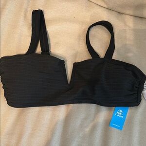 NWT Cupshe Black Bikini Top size medium